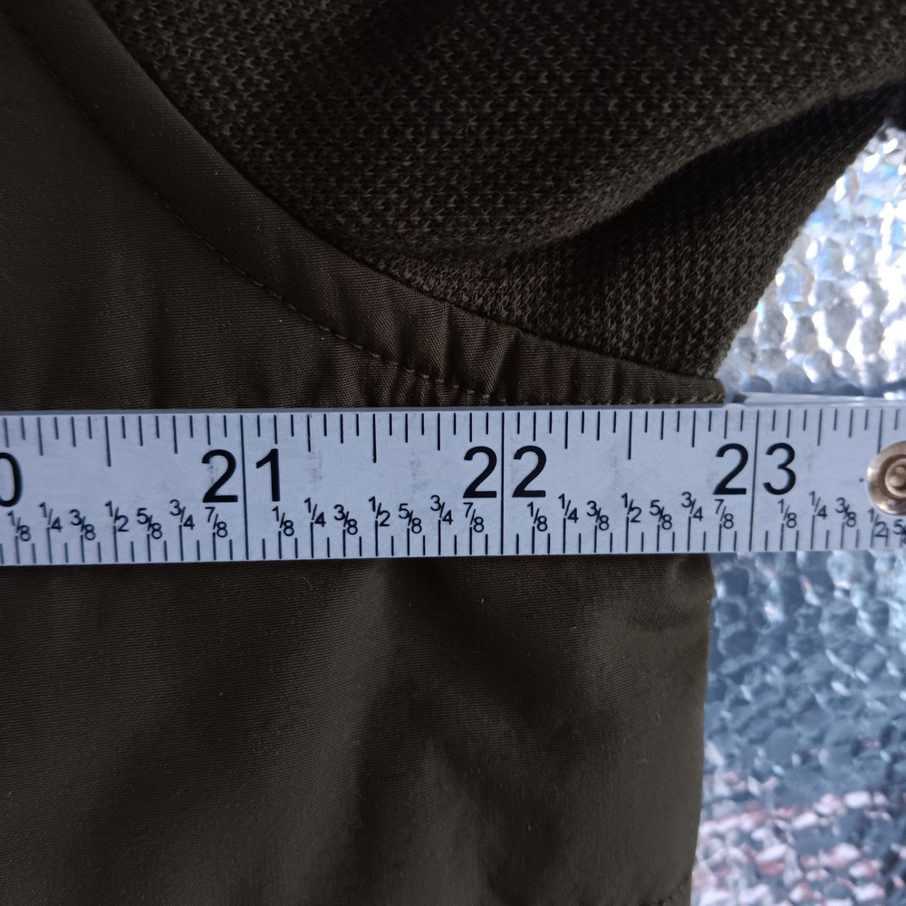 Polo Ralph Lauren Bomber Jacket Mens M Olive Excellent Quilted Hybrid Zip Up - Picture 10 of 10